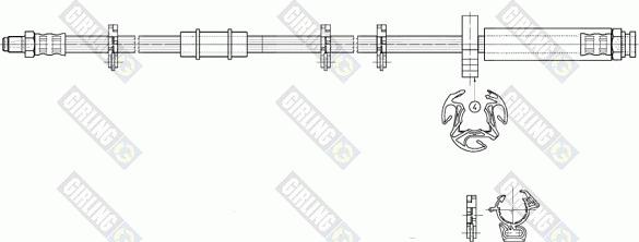 Girling 9002293 - Гальмівний шланг autocars.com.ua