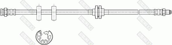 Girling 9002399 - Тормозной шланг autodnr.net