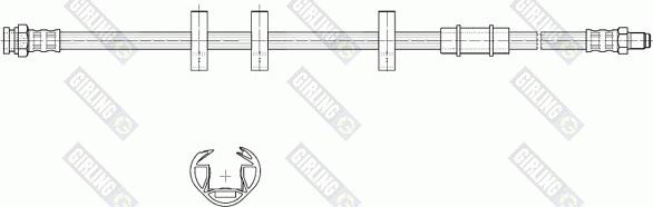 Girling 9002580 - Тормозной шланг autodnr.net