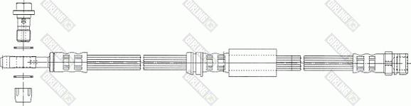 Girling 90041014 - Гальмівний шланг autocars.com.ua