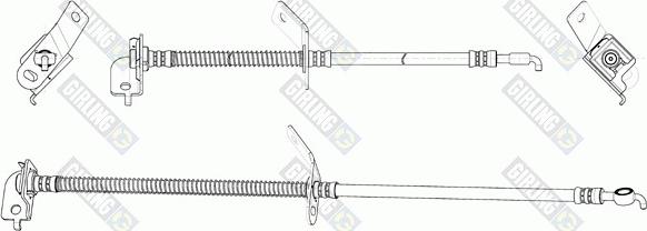 Girling 90041058 - Тормозной шланг avtokuzovplus.com.ua