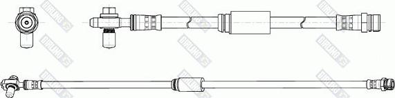 Girling 90041163 - Тормозной шланг avtokuzovplus.com.ua