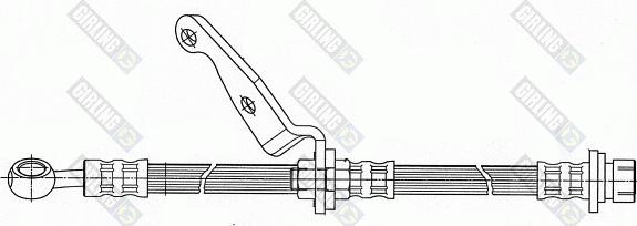 Girling 9004507 - Гальмівний шланг autocars.com.ua