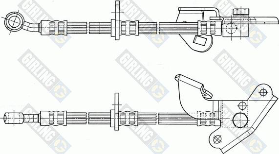 Girling 9004583 - Гальмівний шланг autocars.com.ua