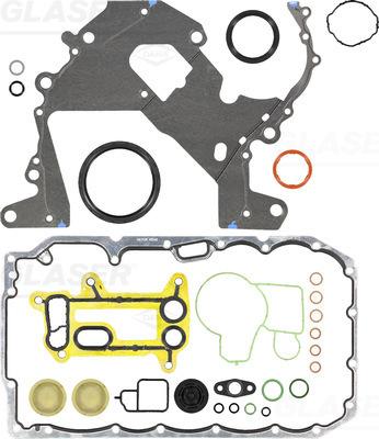 Glaser B37249-00 - Комплект прокладок, блок-картер двигуна autocars.com.ua