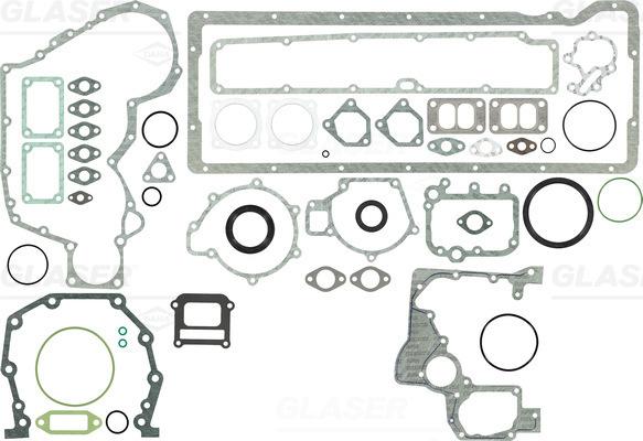 Glaser B38456-00 - Комплект прокладок, блок-картер двигуна autocars.com.ua