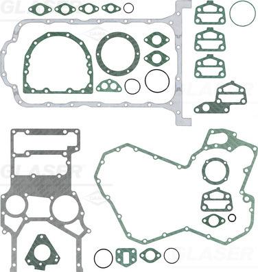 Glaser B38778-00 - Комплект прокладок, блок-картер двигуна autocars.com.ua