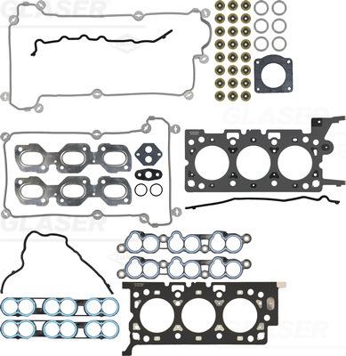 Glaser D32227-00 - Комплект прокладок, головка циліндра autocars.com.ua