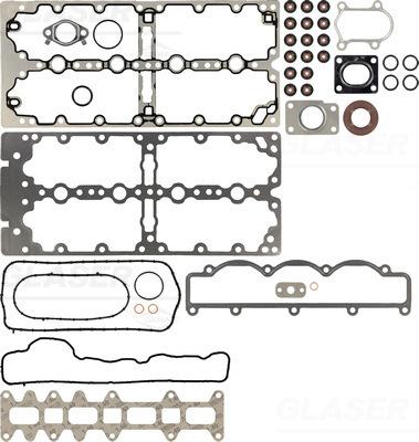 Glaser D37072-00 - Комплект прокладок, головка циліндра autocars.com.ua