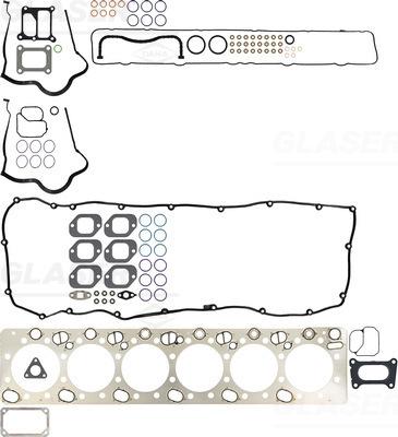 Glaser D37166-03 - Комплект прокладок, головка циліндра autocars.com.ua