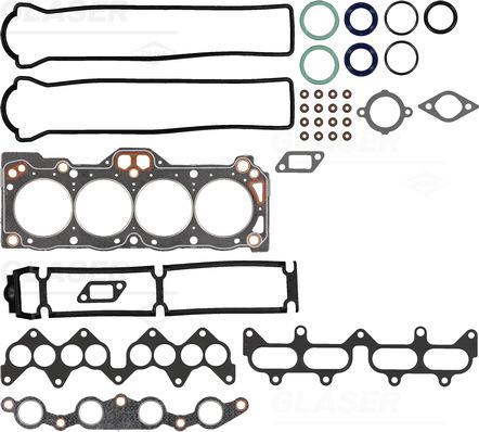 Glaser D80944-00 - Комплект прокладок, головка циліндра autocars.com.ua