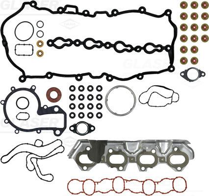 Glaser D90349-00 - Комплект прокладок, головка циліндра autocars.com.ua