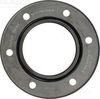 Glaser P93905-01 - Ущільнене кільце, колінчастий вал autocars.com.ua