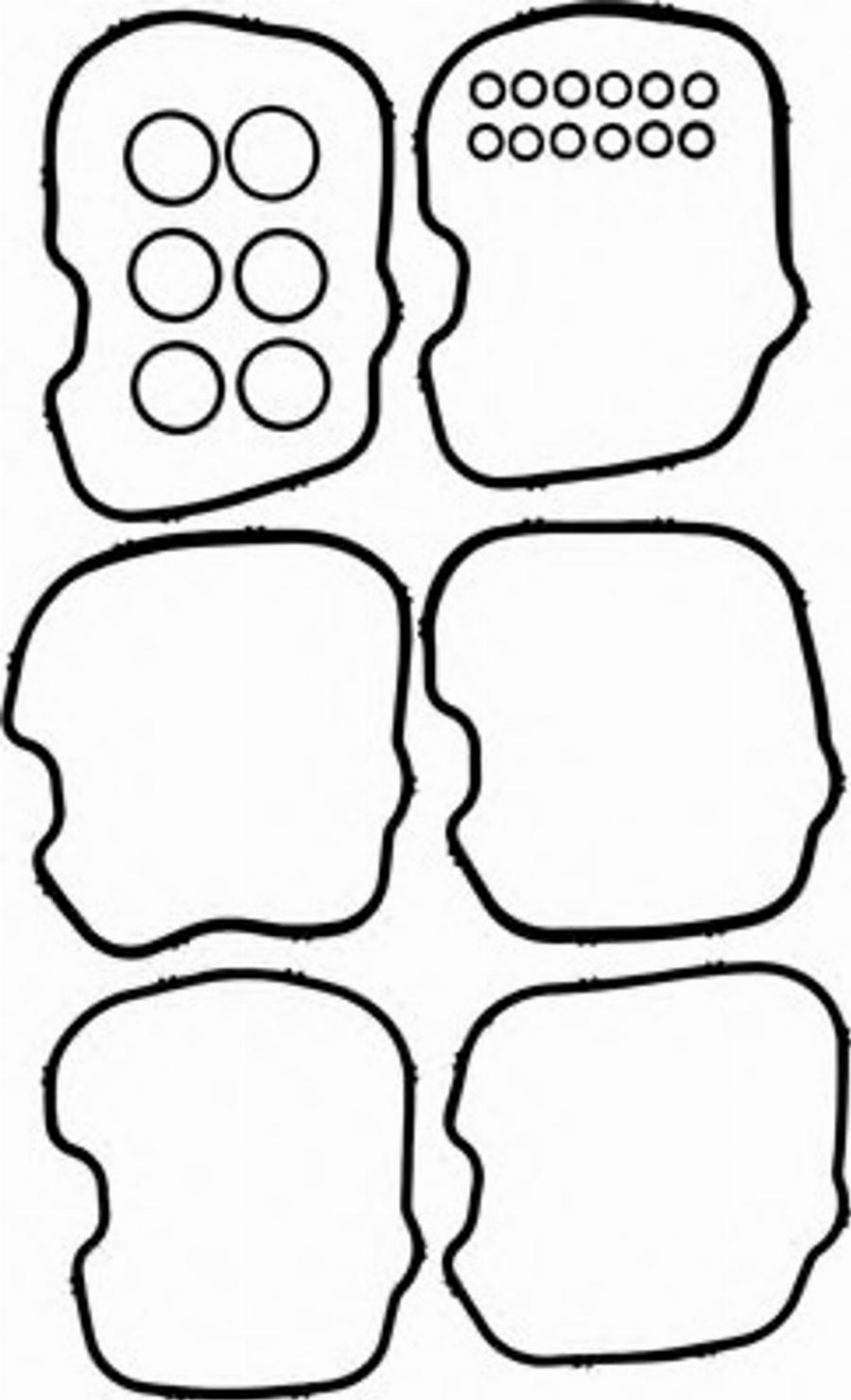 Glaser R32133-00 - Комплект прокладок, гільза циліндра autocars.com.ua