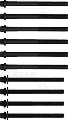 Glaser T85013-02 - Комплект болтів головки циліндрів autocars.com.ua