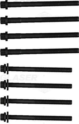 Glaser T85014-01 - Комплект болтів головки циліндрів autocars.com.ua