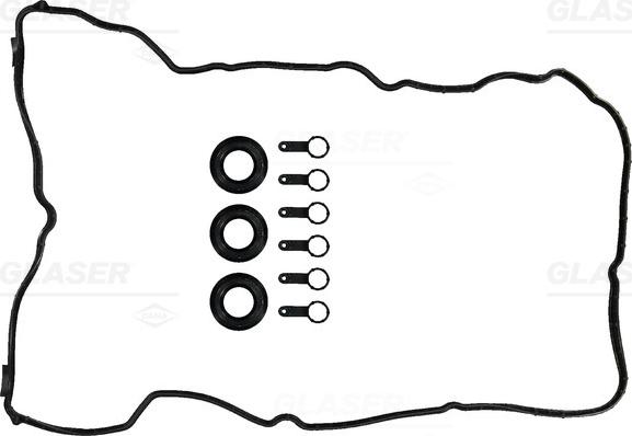 Glaser V90955-00 - Комплект прокладок, кришка головки циліндра autocars.com.ua