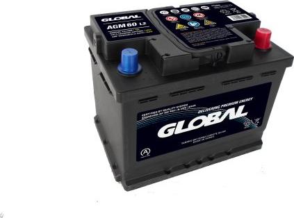 GLOBAL GR060AGM - Стартерна акумуляторна батарея, АКБ autocars.com.ua
