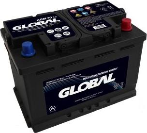 GLOBAL GR070AGM - Стартерная аккумуляторная батарея, АКБ avtokuzovplus.com.ua