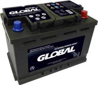 GLOBAL GR080AGM - Стартерна акумуляторна батарея, АКБ autocars.com.ua