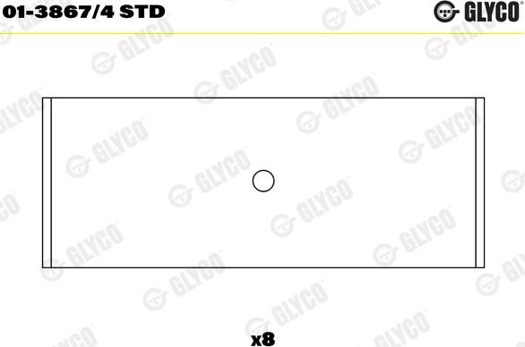 Glyco 01-3867/4 STD - шатуни підшипник autocars.com.ua