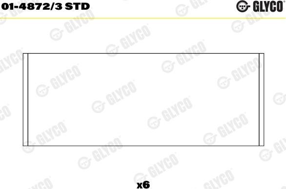 Glyco 01-4872/3 STD - шатуни підшипник autocars.com.ua