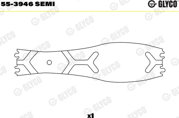 Glyco 55-3946 SEMI - Втулка підшипника, шатун autocars.com.ua