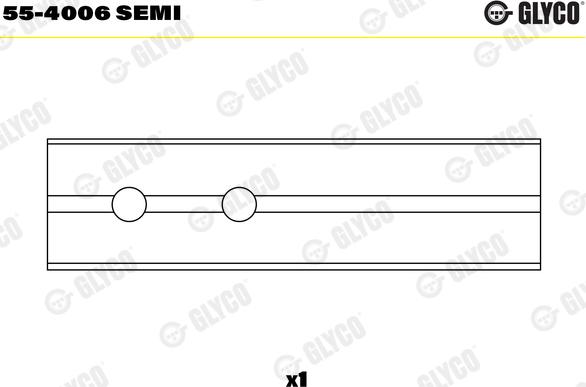 Glyco 55-4006 SEMI - Втулка подшипника, шатун avtokuzovplus.com.ua