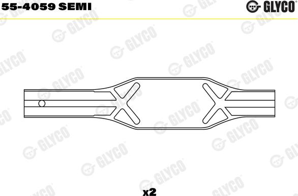 Glyco 55-4059 SEMI - Втулка підшипника, шатун autocars.com.ua