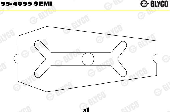 Glyco 55-4099 SEMI - Втулка подшипника, шатун avtokuzovplus.com.ua