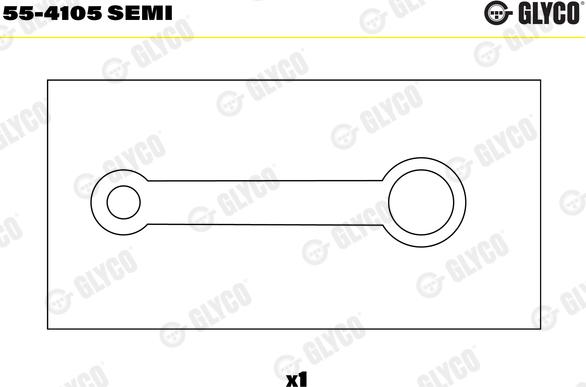 Glyco 55-4105 SEMI - Втулка підшипника, шатун autocars.com.ua