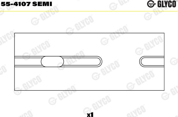 Glyco 55-4107 SEMI - Втулка підшипника, шатун autocars.com.ua