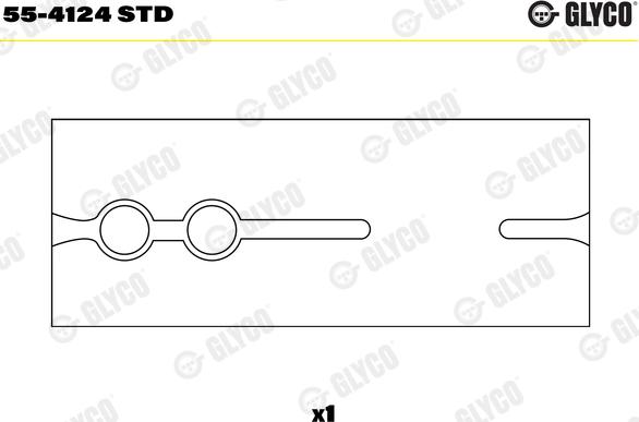 Glyco 55-4124 STD - Втулка підшипника, шатун autocars.com.ua