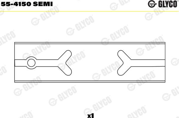 Glyco 55-4150 SEMI - Втулка підшипника, шатун autocars.com.ua