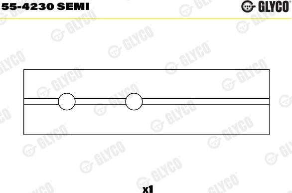 Glyco 55-4230 SEMI - Втулка подшипника, шатун avtokuzovplus.com.ua