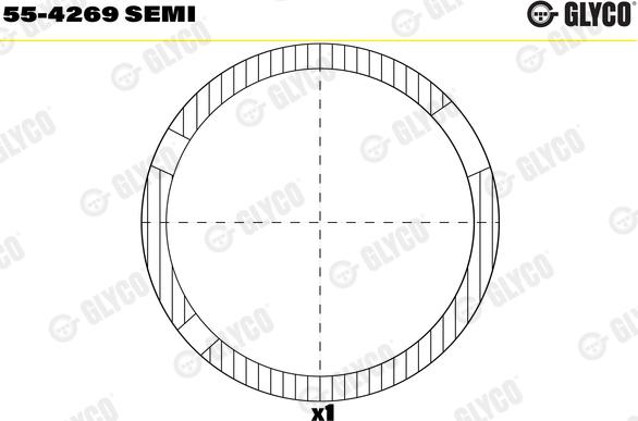 Glyco 55-4269 SEMI - Втулка підшипника, шатун autocars.com.ua