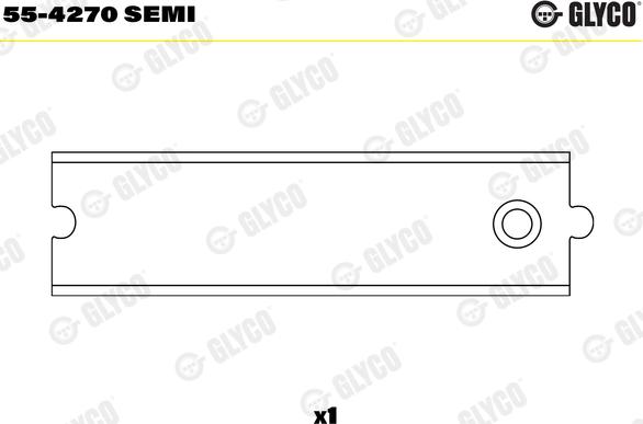 Glyco 55-4270 SEMI - Втулка підшипника, шатун autocars.com.ua