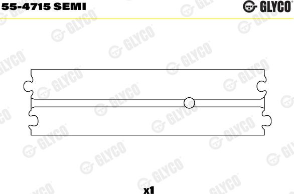 Glyco 55-4715 SEMI - Втулка підшипника, шатун autocars.com.ua