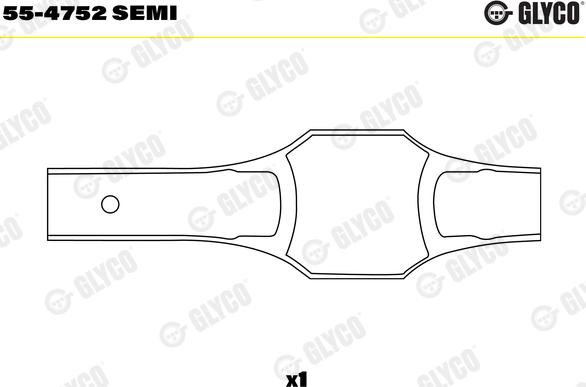 Glyco 55-4752 SEMI - Втулка підшипника, шатун autocars.com.ua