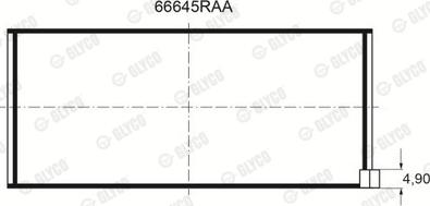 Glyco 66645RAA - Підшипник autocars.com.ua