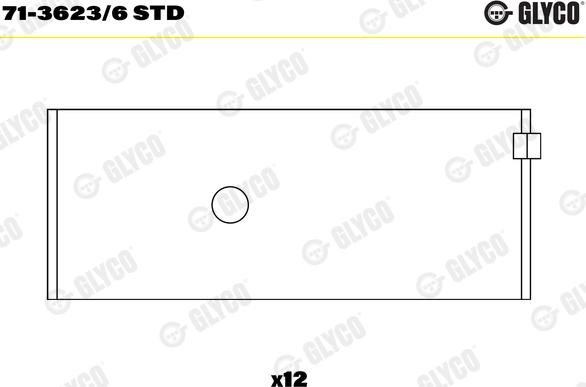 Glyco 71-3623/6 STD - шатуни підшипник autocars.com.ua