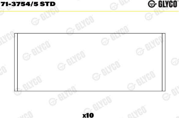 Glyco 71-3754/5 STD - Шатунный подшипник avtokuzovplus.com.ua