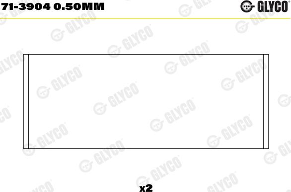 Glyco 71-3904 0.50mm - шатуни підшипник autocars.com.ua