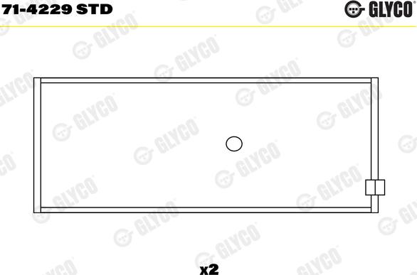 Glyco 71-4229 STD - Шатунный подшипник avtokuzovplus.com.ua