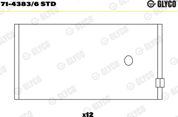 Glyco 71-4383/6 STD - шатуни підшипник autocars.com.ua