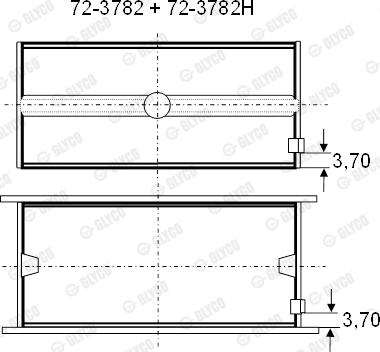 Glyco 72-3782 - Підшипник autocars.com.ua