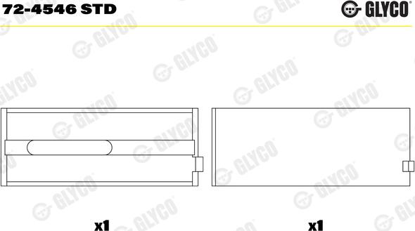 Glyco 72-4546 STD - 0 autocars.com.ua