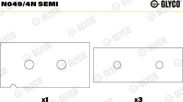 Glyco N049/4N SEMI - Підшипник распредвала autocars.com.ua