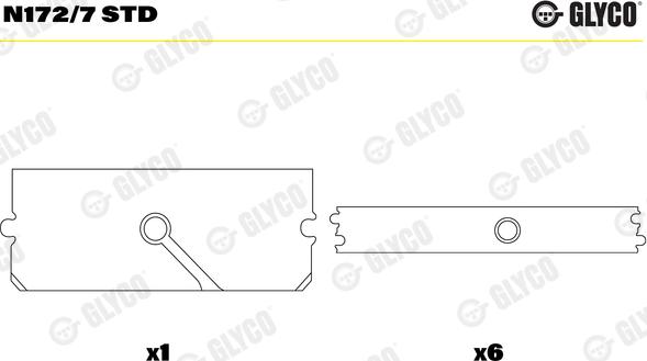 Glyco N172/7 STD - Подшипник распредвала autodnr.net