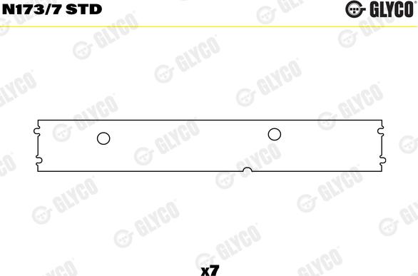 Glyco N173/7 STD - Подшипник распредвала avtokuzovplus.com.ua